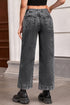Patch Pocket Straight Leg Loose Fit Jeans